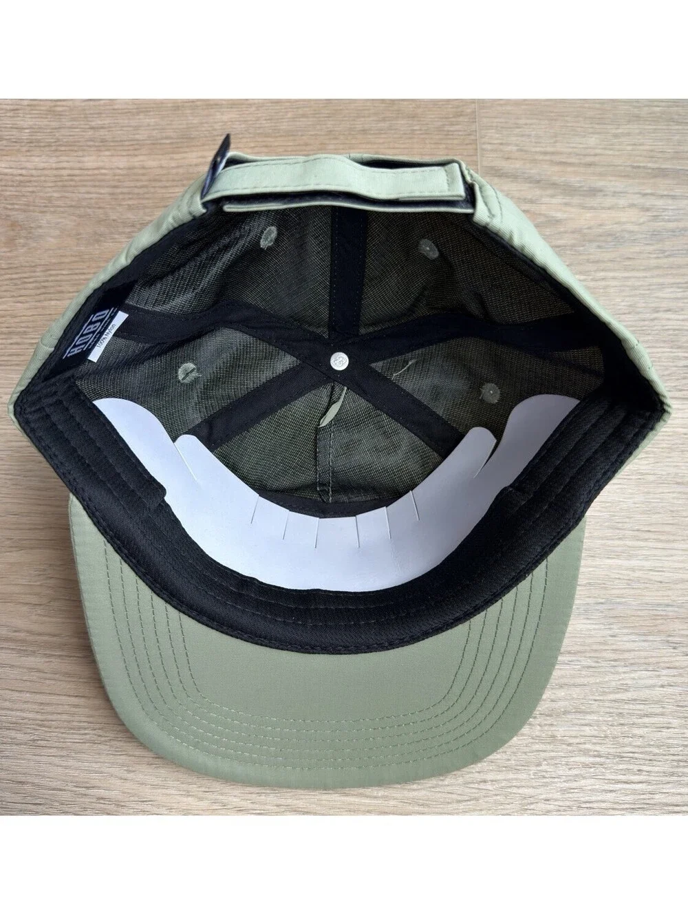 Hobo Wine Co Brist MFG 5 Panel Camp Hat Olive Green Nylon Adjustable Cap NWT